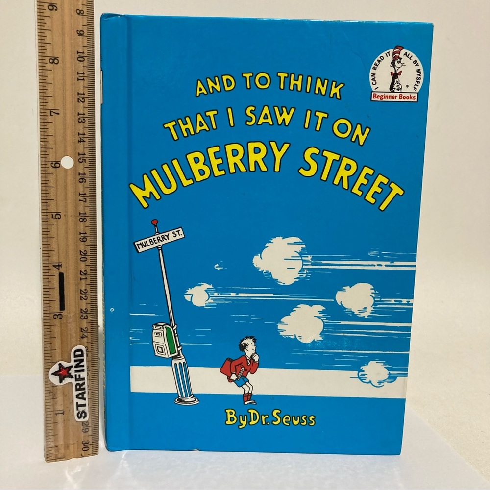 Dr. Suess I Saw It On Mulberry Street Book USED⭐️WEAR See Beginner Books Vintage